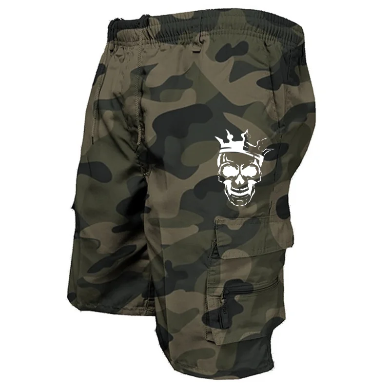 New fashionable multi-pocket men\'s casual shorts fitness loose casual pants camouflage tactical shorts