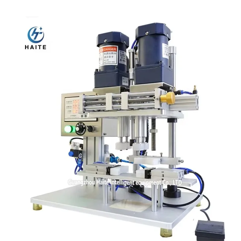 

Semi Automatic Gold Metal Tinplate Continuous Thread Closure Capping Machine In Stock