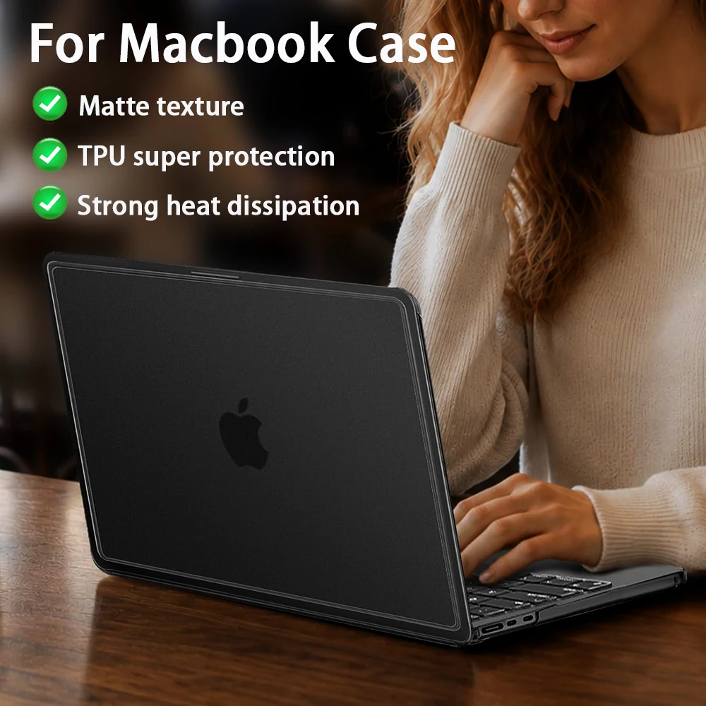 Etui na laptopa do MacBook Air 13/15 cali z chipem M5 M4 M3 M2 2026, do Pro 14/16 cali z chipem M5 M4 M3 M2 M1 Pro/Max 2026-2021 — zdjęcie produktu 2