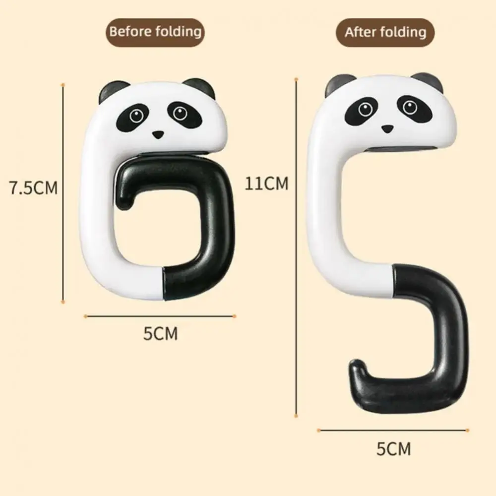 Cute Portable Bag Hook Animal Plastic Table Hook borsa borsa borsa da viaggio Organizer Holder Office Decor ganci laterali da scrivania in plastica