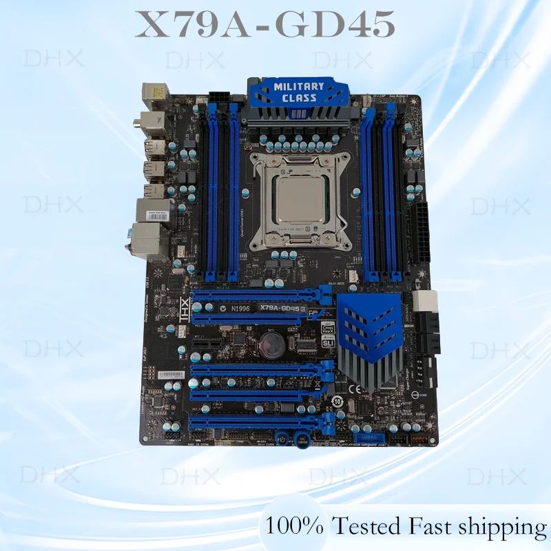 MS-7760 For MSI X79A-GD45 Motherboard LGA 2011 DDR3 ATX Mainboard 64GB 100% Tested Fully Work be shipp quickly DH