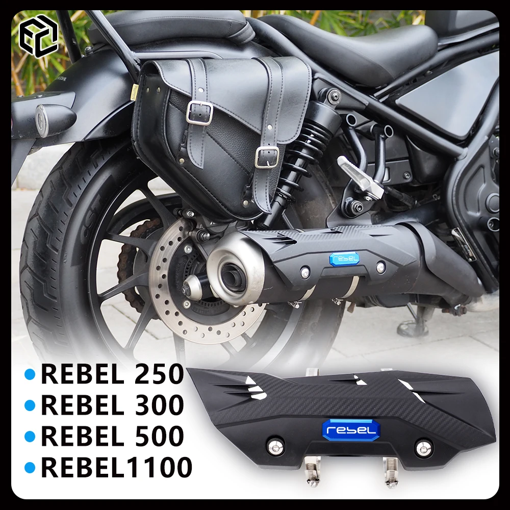 

For Honda Rebel Exhaust Heat Shield CMX300 CMX500 CMX1100 Motorcycle Exhaust Protection Cover Heat Insulation Anti-scald Shield