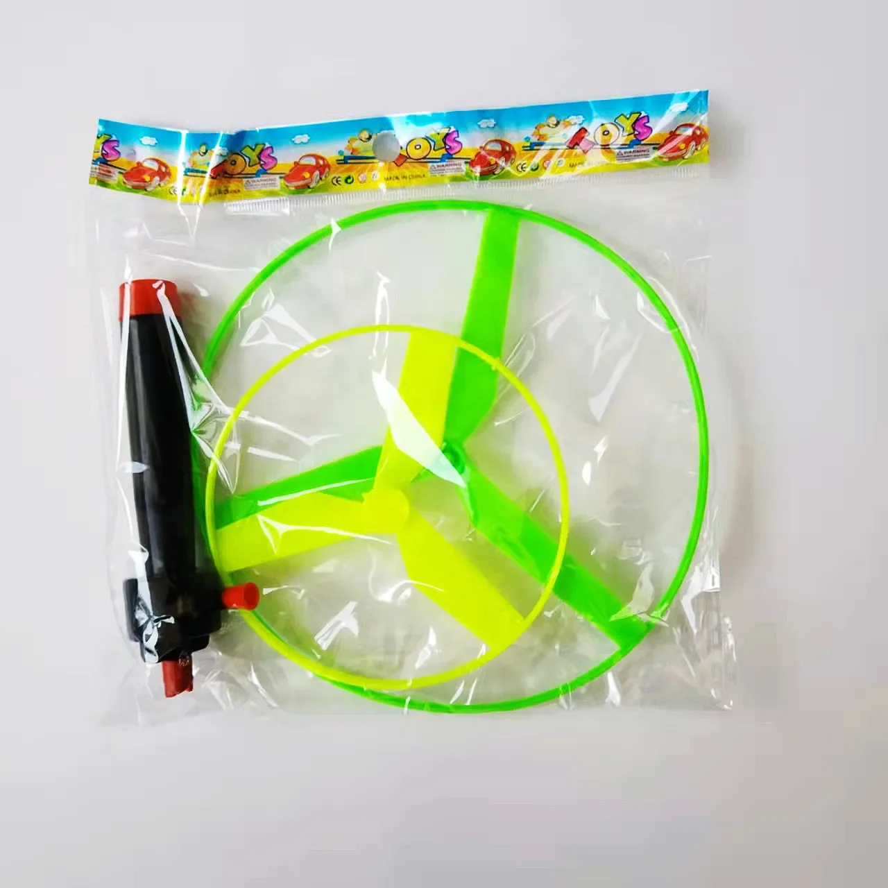 2 Sets Skyrocopter – Frisbee Volant Hélicoptère Avec Lanceur à Main, Jouet D’extérieur Pour Enfant, Disque Souple Et Léger, Cadeau Anniversaire Filles Et Garçons