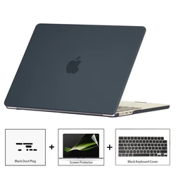 Laptop Case For MacBook Pro 14 M4 2024 Case Model A3112 Case & Dust plug & Screen film & Keyboard Cover Pro 16 M3 M2 Air 13 15.3
