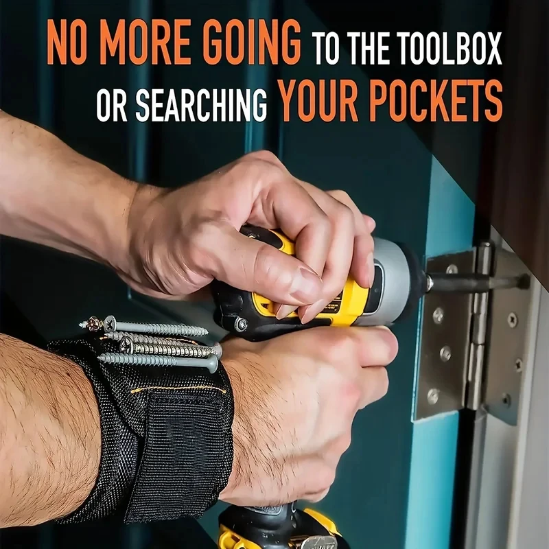 Promotion: Adjustable Magnetic Wrist Strap Heavy-Duty Magnet Holder for Screws Nails Small Metal Tools