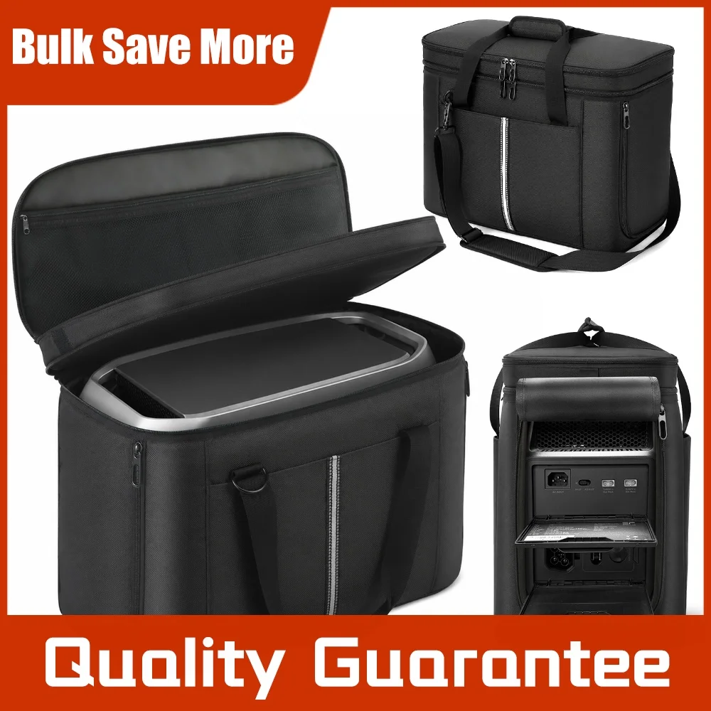 Protective Travel Case Fit for Ecoflow Delta 3 Max Plus/Delta 3 Max with Shoulder Strap & Handle Hard Protective Case