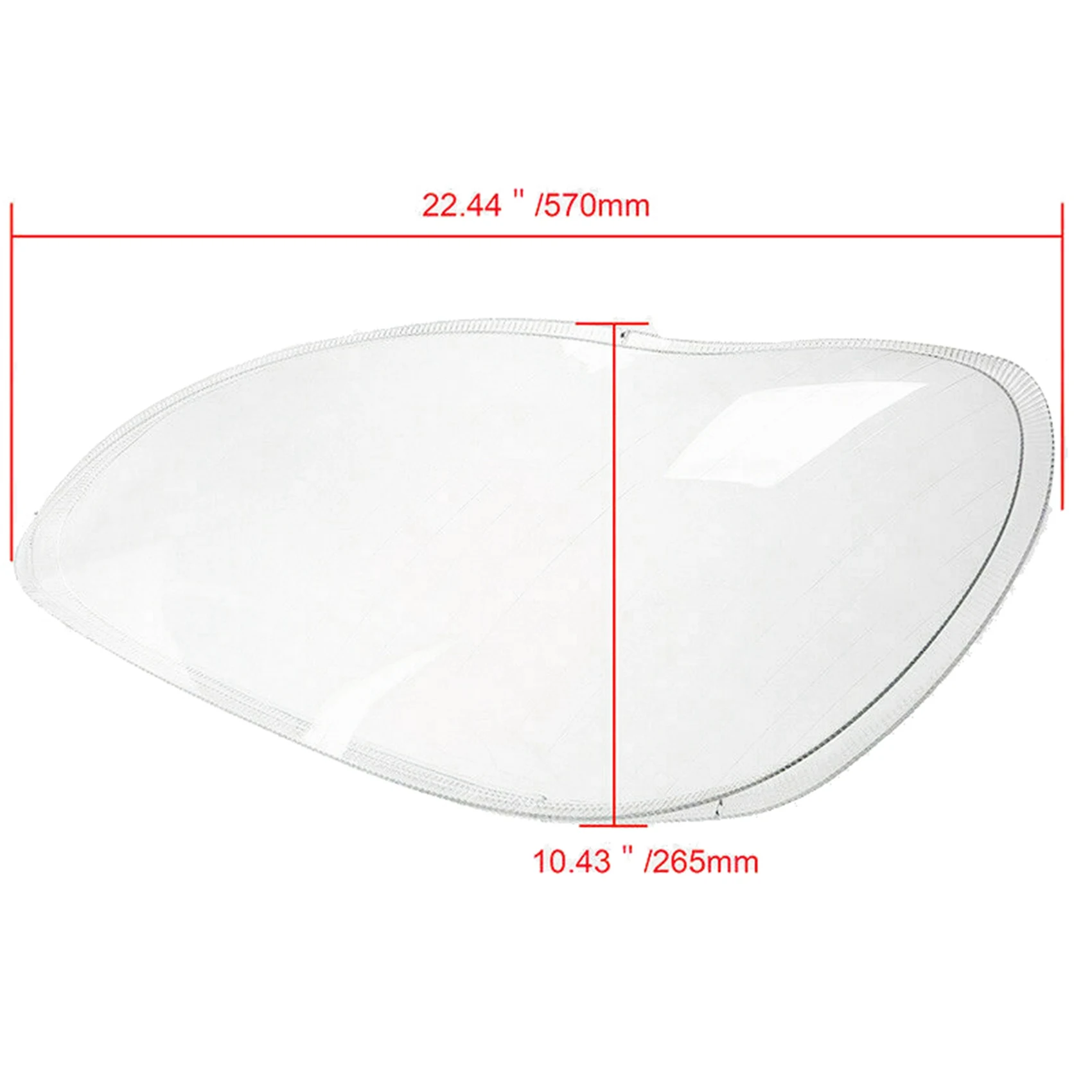 

AU63-2 Pcs For S-Class W220 1998-2005 Car Headlight Cover Clear Lens Headlight Lampshade,Left Side & Right Side