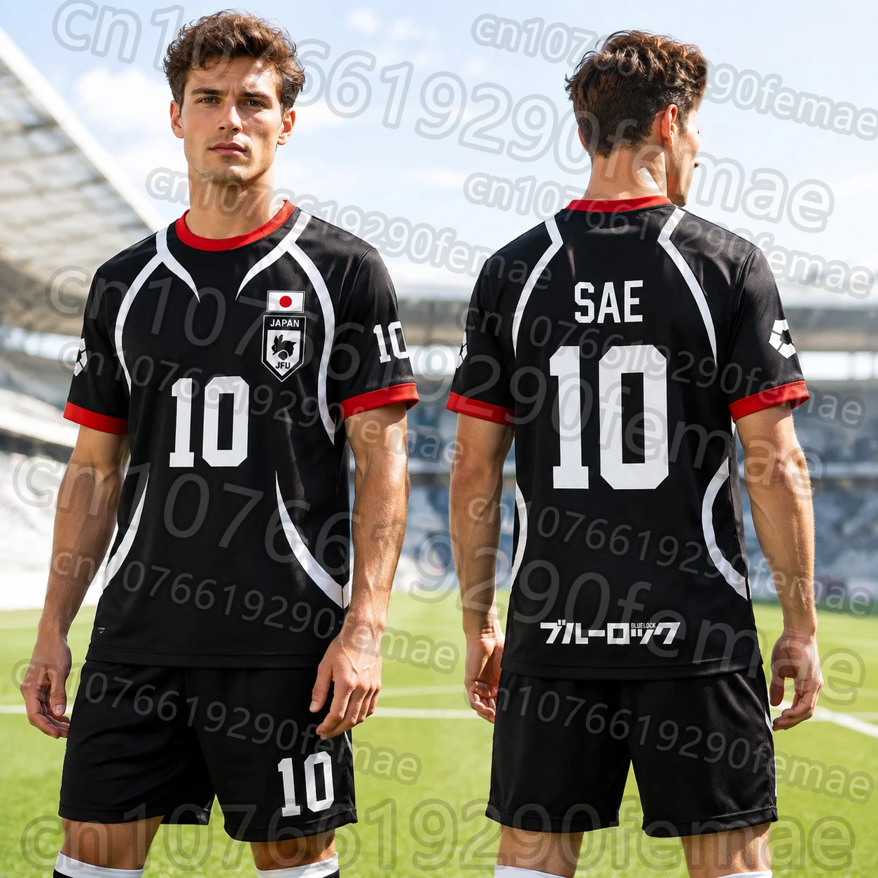 2026 New Summer BLUE LOCK Anime Cosplay Soccer Jersey, Name Number Printing, Men's Breathable Quick Dry Sports Top, Fan Merchand