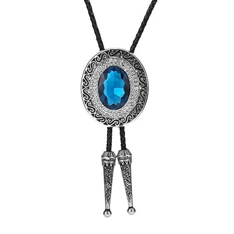 Fashion Bolo Tie Collar Rope American Western Denim Pibolo Tie