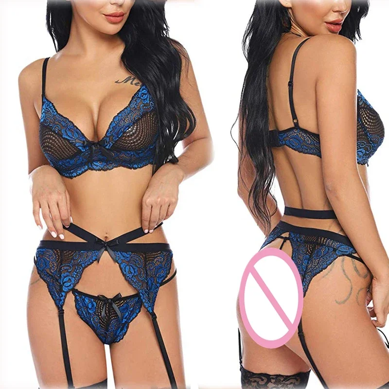 Sexy lingerie hot erotic garter belt panties women costumes g-string underwear set porno sex female lingerie sexy clothes