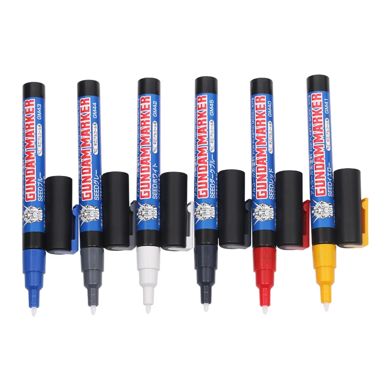 MR. HOBBY Model Assembly Coloring Marker Set - Metallic/Basic Color + Detail Prime Paint Pen