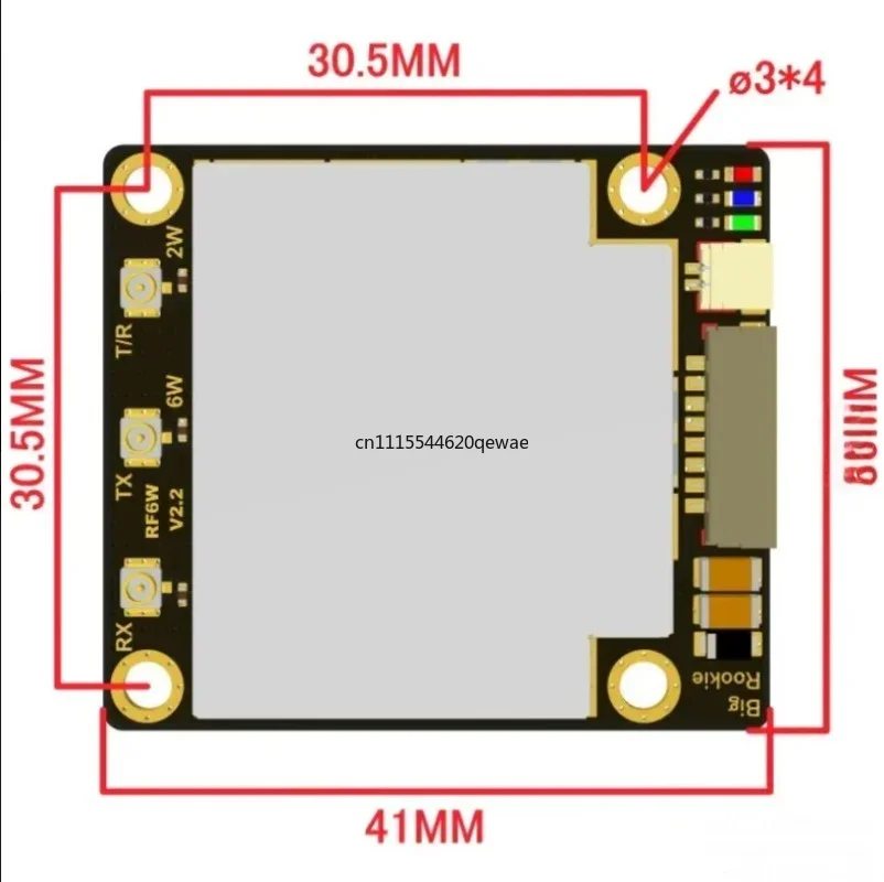 AC180 RTL8812AU High Power Wireless Network Interface Card, Rated Power 6W, Compatible with OPEN IPC and OPEN HD