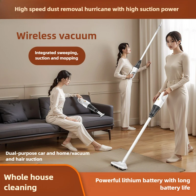 

Household 3-in-1 Cleaning Dust Collector Charging Suction and Towing Integrated Wireless Handheld Vacuum Cleaner Appliances