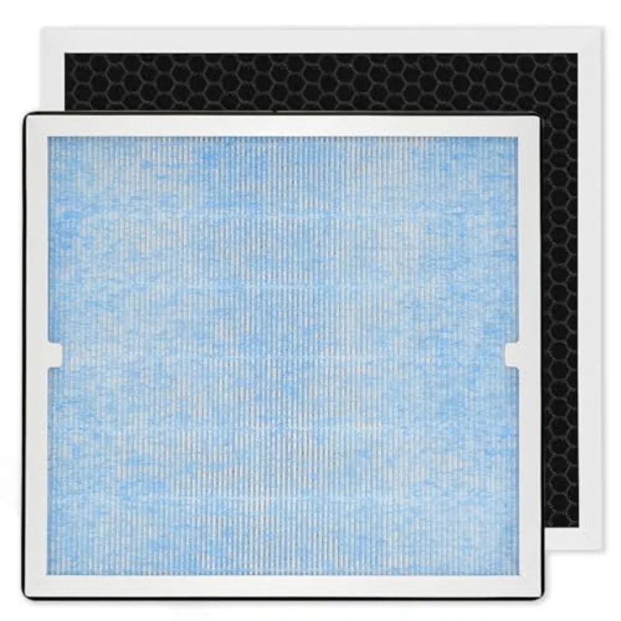 

2-in-1 HEPA/Activated Carbon Filter Replacement for AlorAir PureAiro HEPA Pro/Max Air Scrubber 770/870/970 2 Pcs