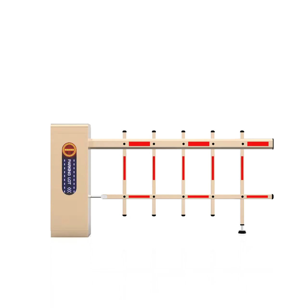 Parking Lots LED Lighting Brushless Motor Road  Telescopic Boom Card Swipe Vehicle Traffic Control Boom Barrier
