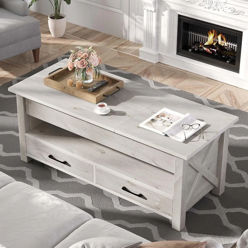 European and American sources Amazon lifting panel furniture premium coffee table coffee table coffee table gray