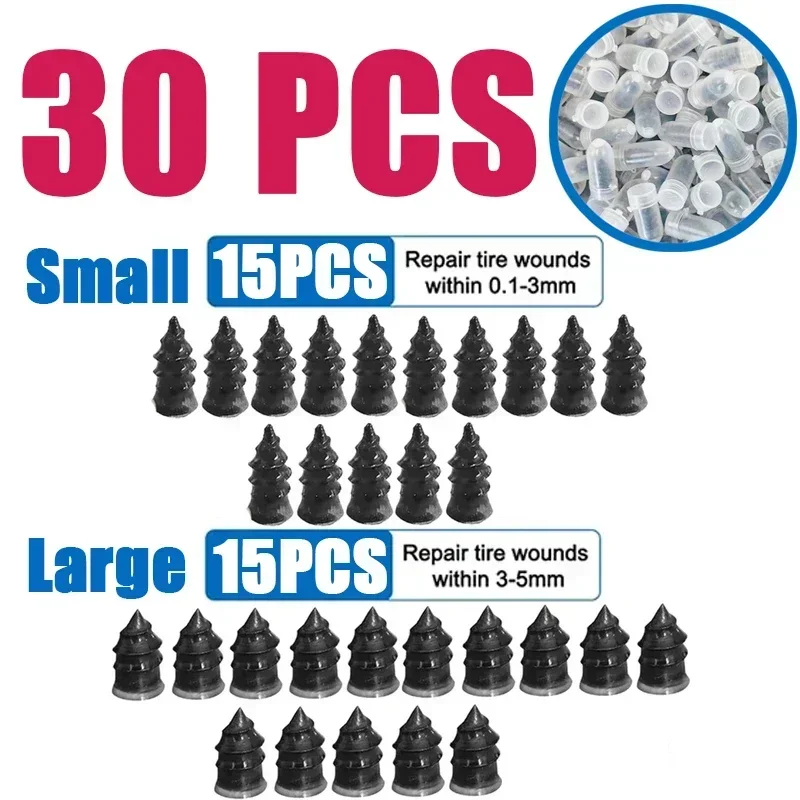 

10-100PCS Car Motorcycle Vacuum Tyre Repair Nails Truck Scooter Bike Tire Puncture Repair Tools Rubber Nails Accessories