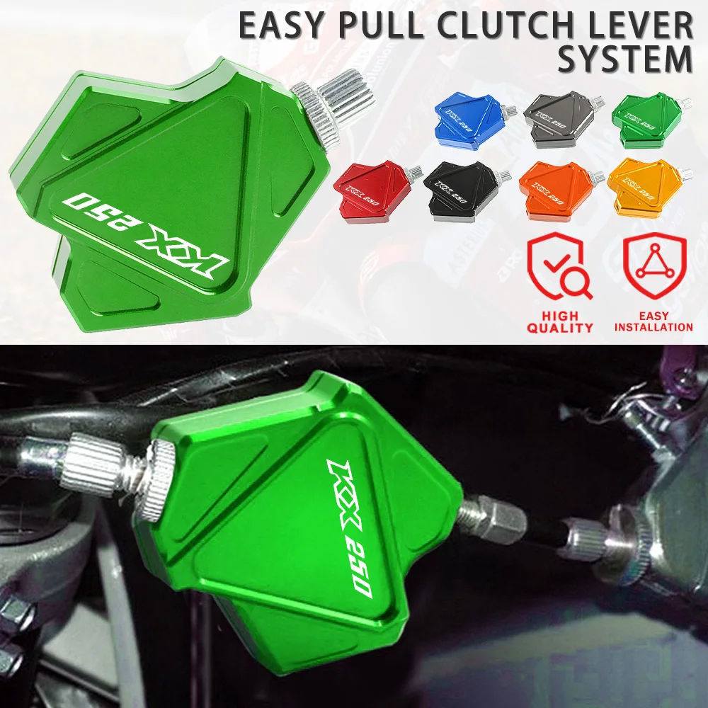 2023 Motorcycle Parts Stunt Clutch Lever Easy Pull Cable System For Kawasaki KX250 KX 250 1990-2008 2000 2001 2002 2003 2004