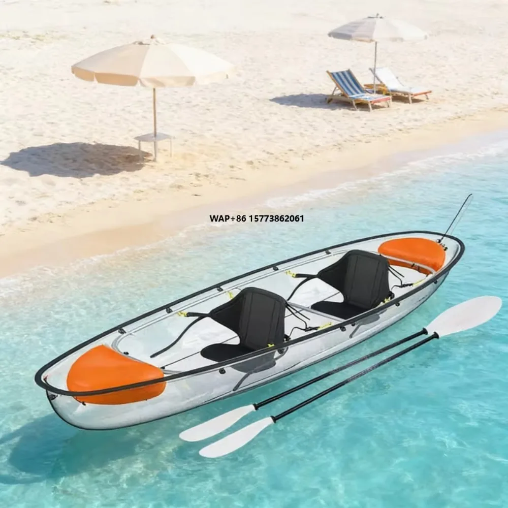 

Portable Polycarbonate Fishing Kayak 6mm Thickness Kayak Pesca for Camping and Lake Exploration