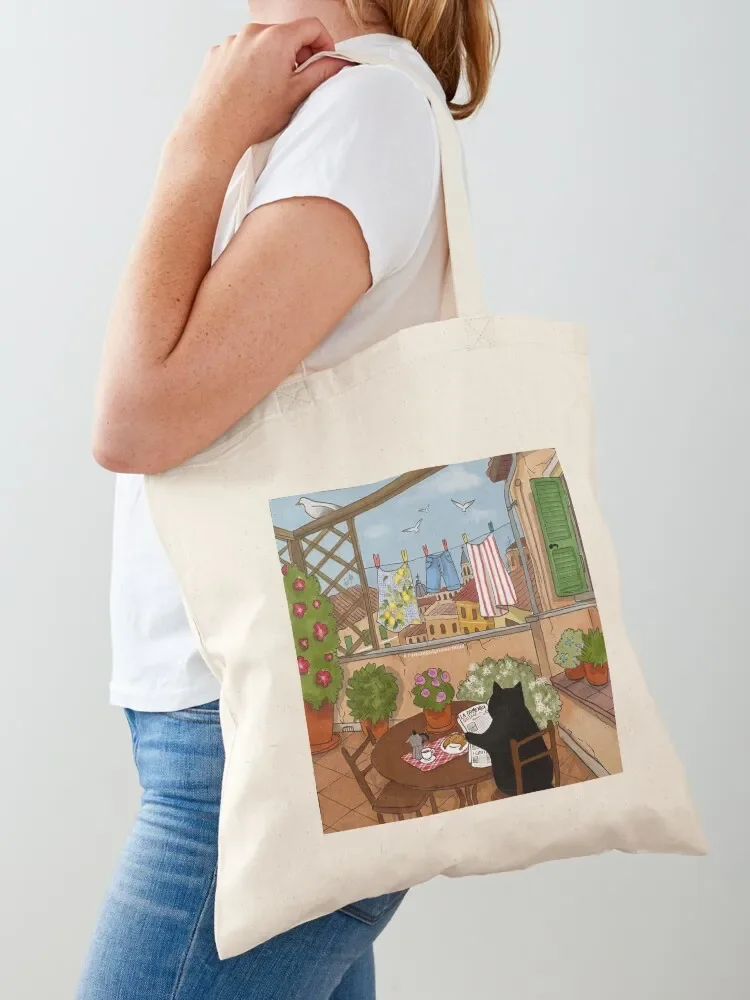 Journal of a Cat in Rome - Sunday Morning Breakfast Tote Bag tote bag custom Gift bag