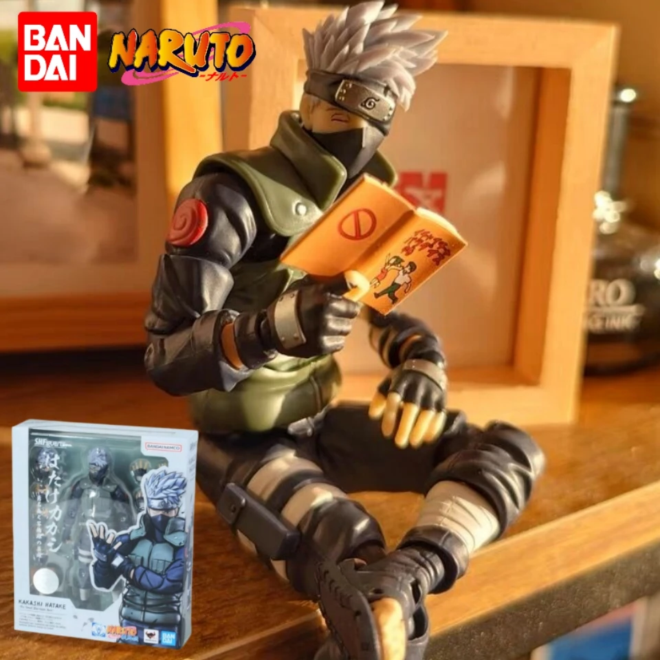 

Bandai Naruto Original Shippuden Figure Shf Hatake Kakashi 2.0 The Hero Of Sharingan Action Figure Anime Collection Model Toy