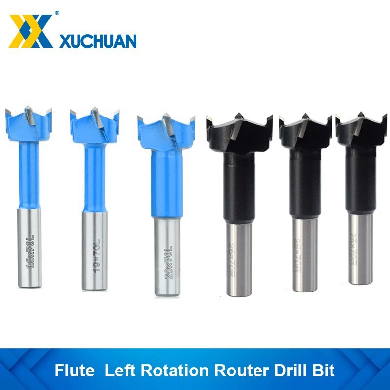 

Wood Drill Bit 15-35mm 4 Flute Forstner Gang Drill Bits 70mm Lenghth Wood Router Drill Bit for Hole Drilling Opener