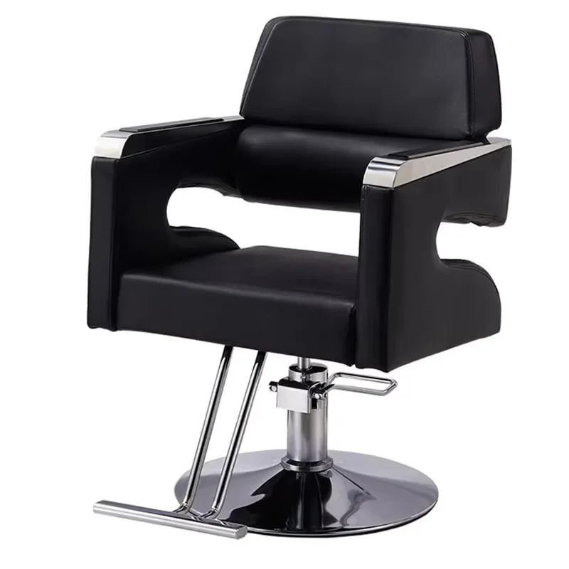 Modern Luxury Adjustable Beauty Salon Chair High Seat Barber Equipment for Hairdresser Styling Station Professional Furniture