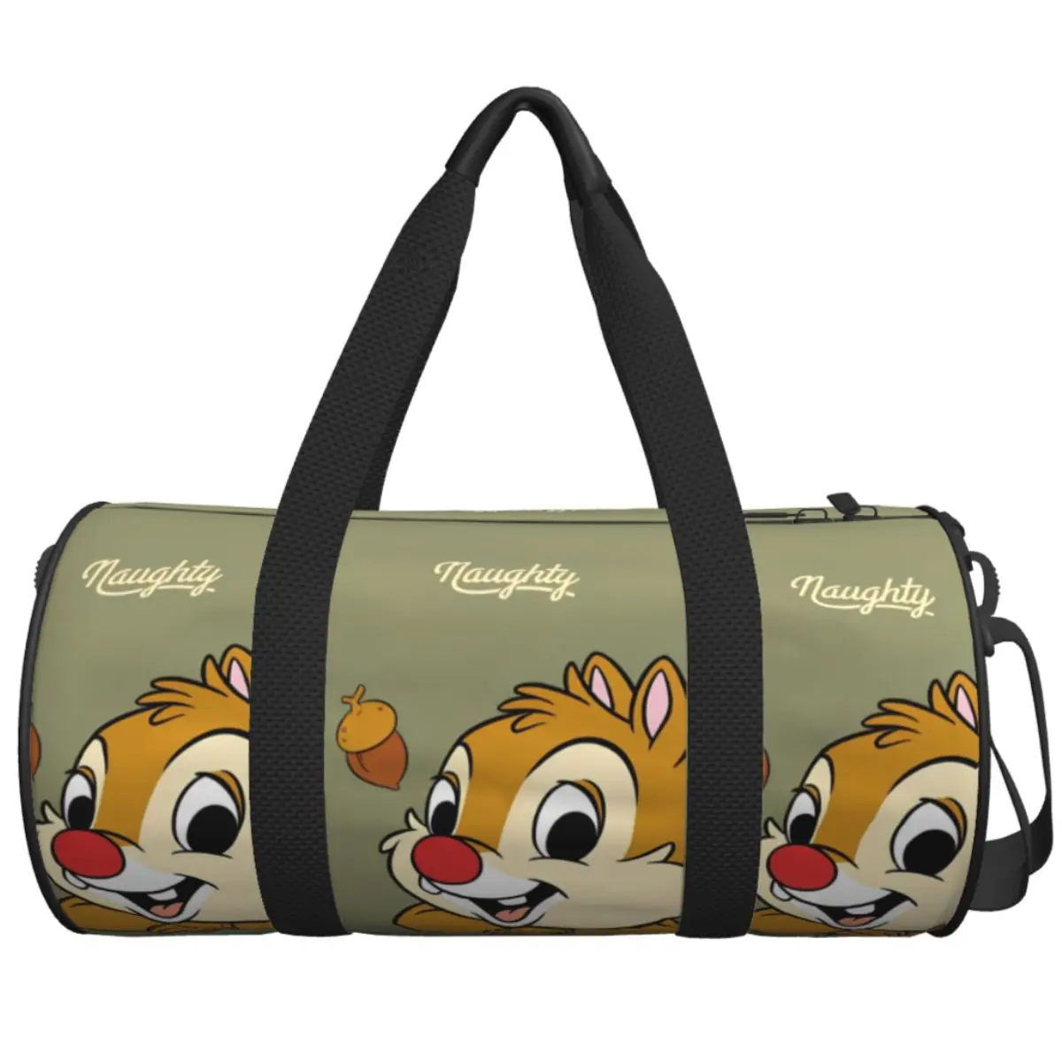 

Men's Travel Bag Chip 'n' Dale Gym Bag Large Cartoon Anime 3D Print Oxford Design Handbag Funny Swimming Sports Bag