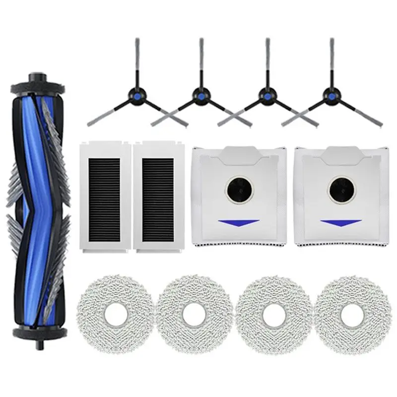 

Комплект запасных частей B02C для робота-пылесоса Ecovacs Deebot N30 Omni/N30 Pro Omni — основная щетка, боковая щетка, HEPA-фильтр, салфетка для уборки.