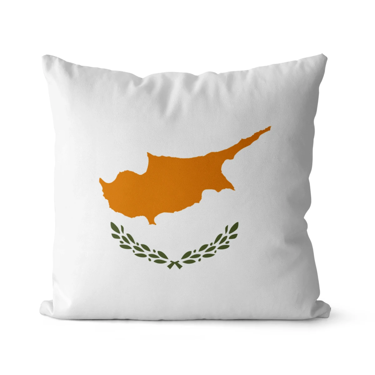 Wuzidream The Cyprus Flag Pillow Cover Decoration Pillow Case Decorative Throw Pillow Cover For Sofa Cushion Cover