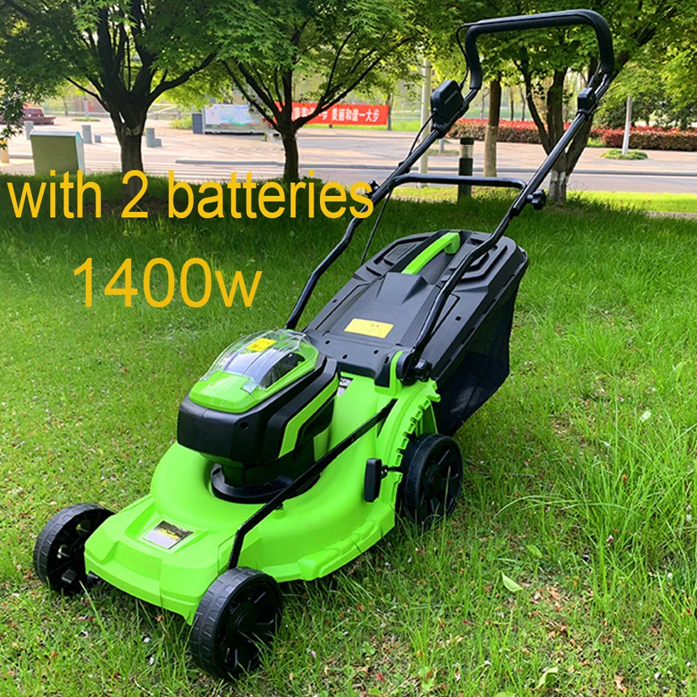 

Lawn Mower Electric Household Hand Push Lawn Trimmer Lawnmower Brushless Lithium Electric Lawn Mower Rechargeable