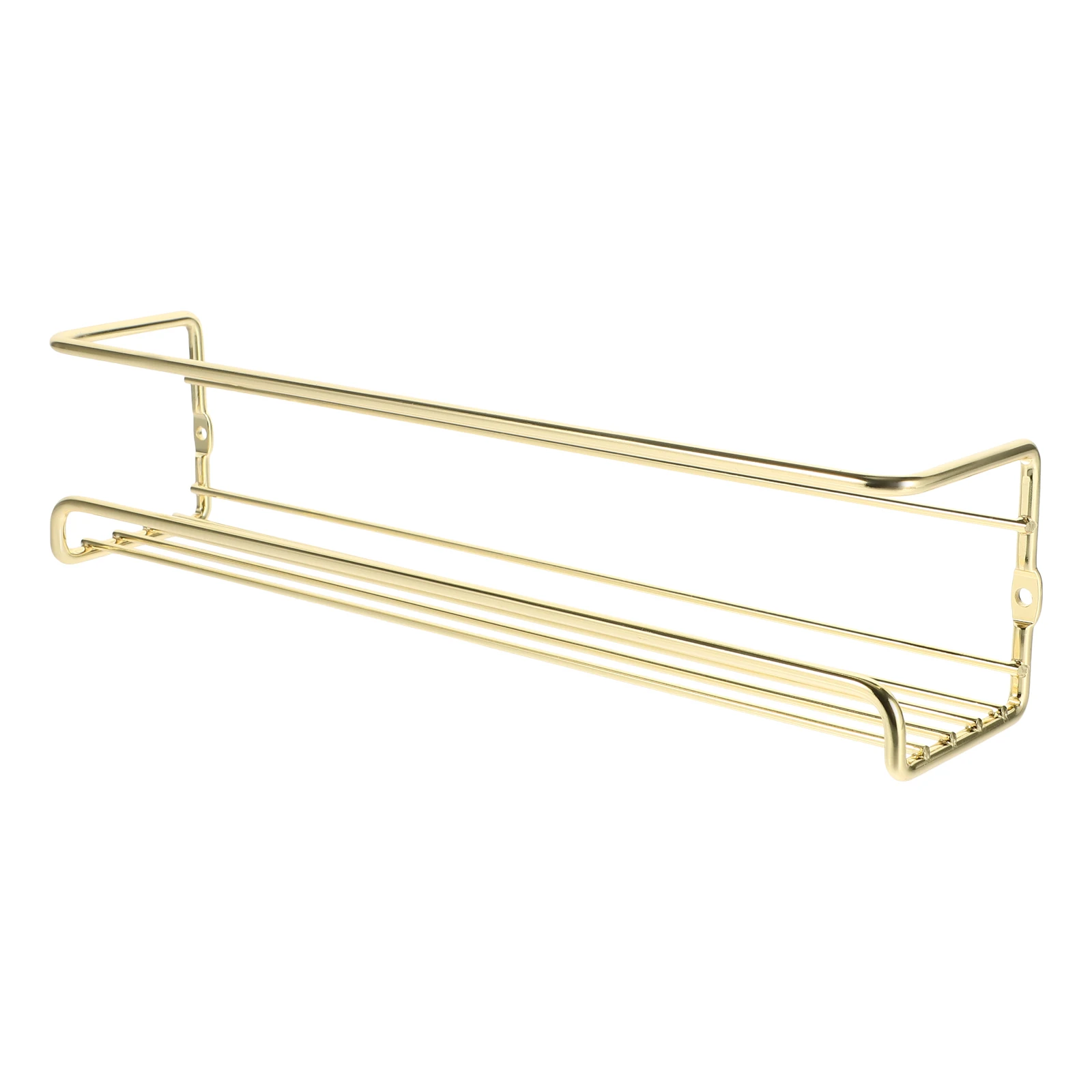 

Metal Kitchen Shelf Spice Rack Organizer Wall Mount Iron Decorative Storage Home Reusable Practical Electrogold