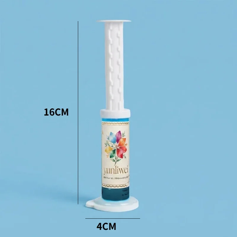 Yunliwei 1/6pcs Toilet Cleaner Gel Syringe Aromatic Drain Toilet Cleaning Detergent Air Freshener Remove Odors Home Bathroom