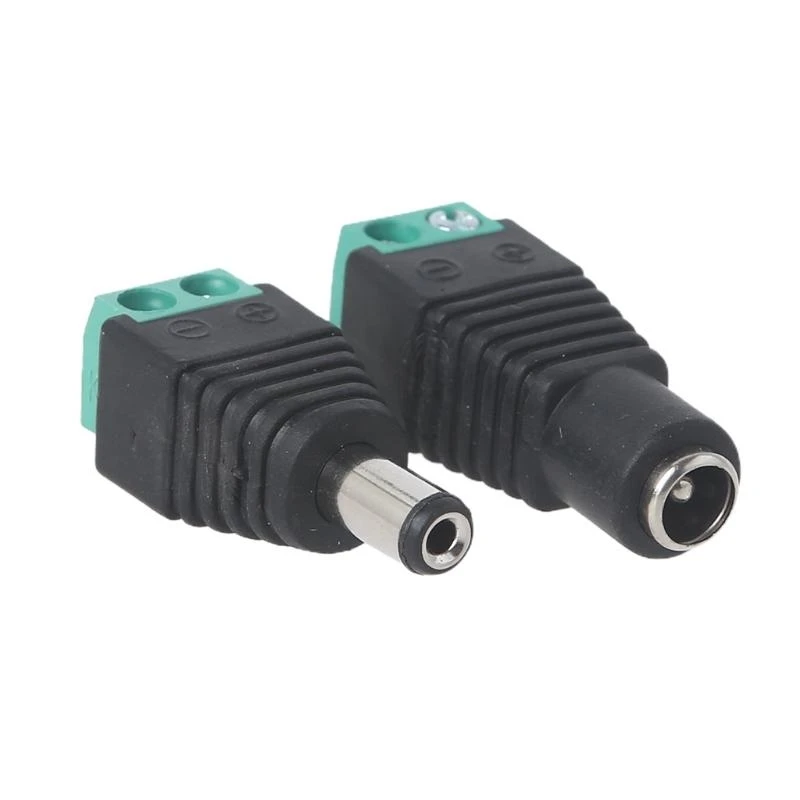 5ASD 12V Самец+Женский 2,1x5,5 мм для разъема Power Gack Barrel Adapter Adapter Adapter