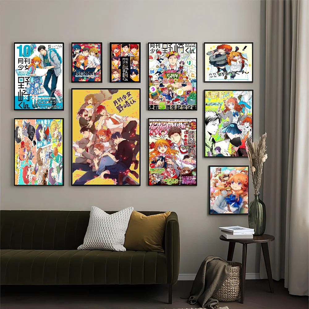 

Monthly Girls Nozaki-kun Movie Sticky Posters Whitepaper Sticker DIY Room Bar Cafe Posters Wall Stickers