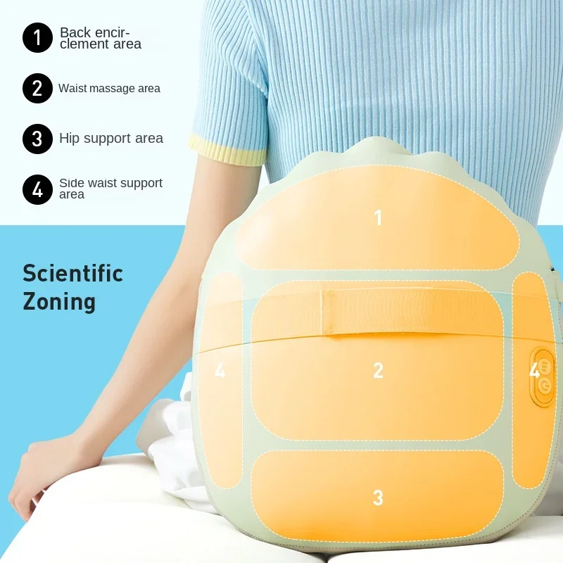 

Electric Kneading Hammer Waist Neck Back Heated Kneading Massage Pillow Household Pounding Massage Cushion Waist Massager