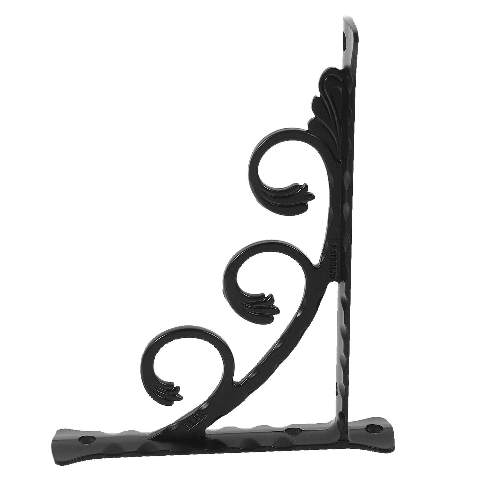 Staffa per mensola a muro triangolare da 120x150 mm, metallo resistente per montaggio su legno, ripiani pratici e durevoli, staffa per uso in giardino domestico