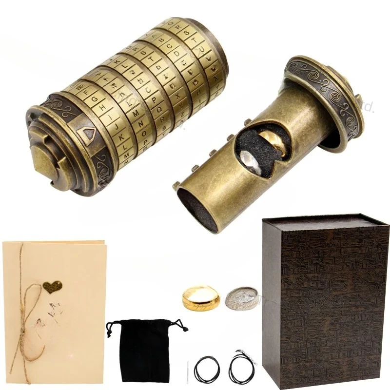 Code Lock Bronze Valentine's Day Birthday Gift Da Vinci Code