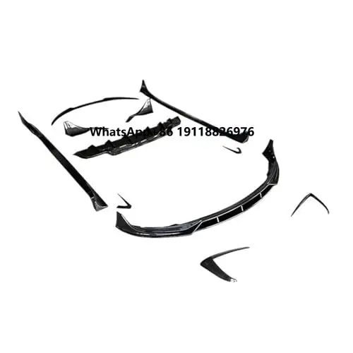 

Front Lip Rear Diffuser Side Skirt Spoiler Bumper Rear Spoiler Full Wide Body Kit Carbon Fiber for Model 3 2017 to 2023