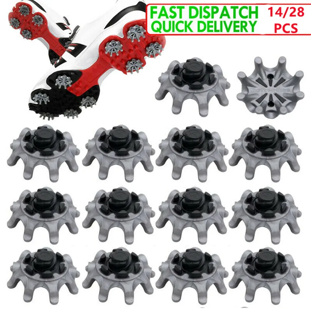 14/28 Pcs Golf Spikes Golf Fast-Wist Studs Cleats Golf Shoes For FootJoy Comfortable Fast-wist Good Grip 2.7x1.2CM Accessories