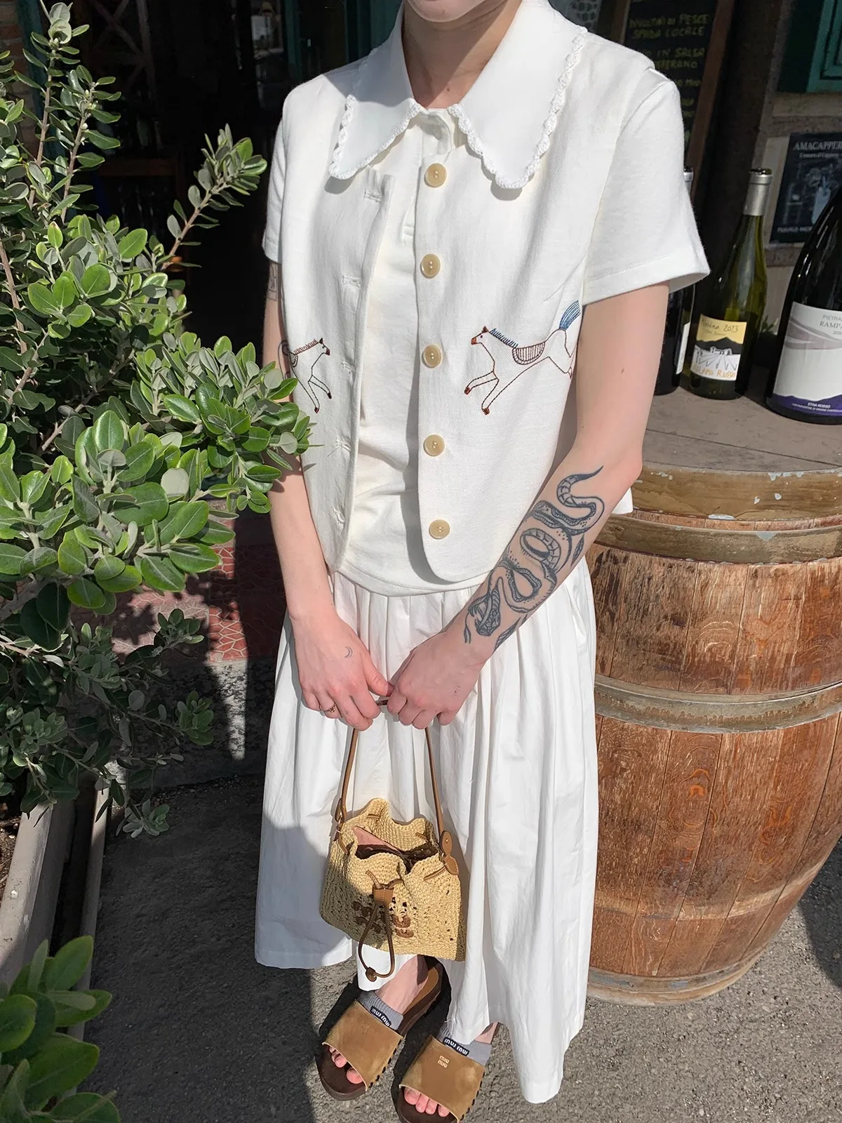 Fre Sle ort Fit Ne T-shirt noyau Cosmos nuage amour Alice fille doux dentelle garniture coton Polyester printemps femmes haut