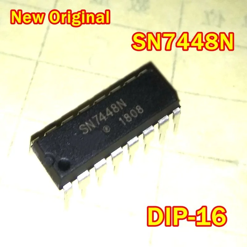 1Pcs to 100Pcs New Original Sn7448N Dip-16 Bcd-To-Seven-Segment Decoders/Drivers