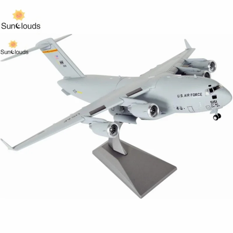 

1/200 Scale US Air Force C-17 Global Overlord Strategic Transport Aircraft Alloy Aircraft Attack Plane Metal Fighter Military Mo