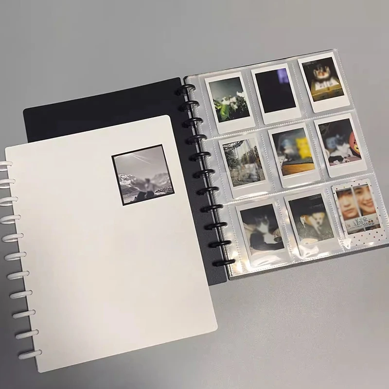 Kpop Photocard الموثق 4/8/9 Girds سعة كبيرة ألبوم صور بطاقات المعبود تخزين كتاب شفاف الموثق ورق خلفية #2