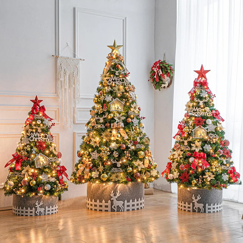 

Fantastic Christmas Tree Package with European Golden Style, PVC Material, Ideal for Festive Season