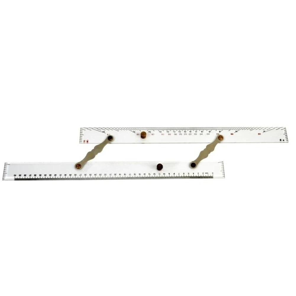 For Educational Purposes 45cm Navigator Aluminum Chain Ruler Manual Ruler Polished Copper Gasket Sturdy Construction