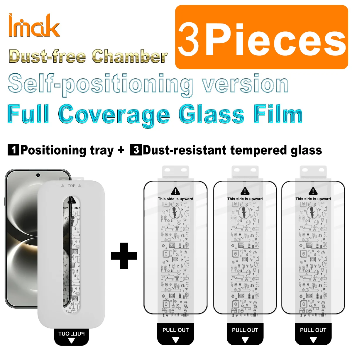 

IMAK Pro+ Tempered Glass For Huawei Enjoy 90 Pro Max Dust-free Chamber Locator Film