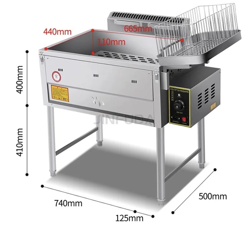 Wholesale Fries and Fried Chicken Fryer Machine for Restaurant Commercial Electric Deep Fryer Multifunctional and Portable view 2