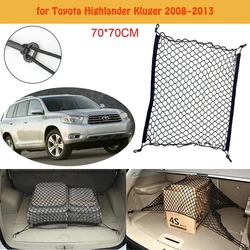 for Toyota Highlander Kluger 2008~2013 XU40 Car Boot Trunk Mesh Net Cargo Organizer Storage Car Accessories Luggage Elastic Mesh