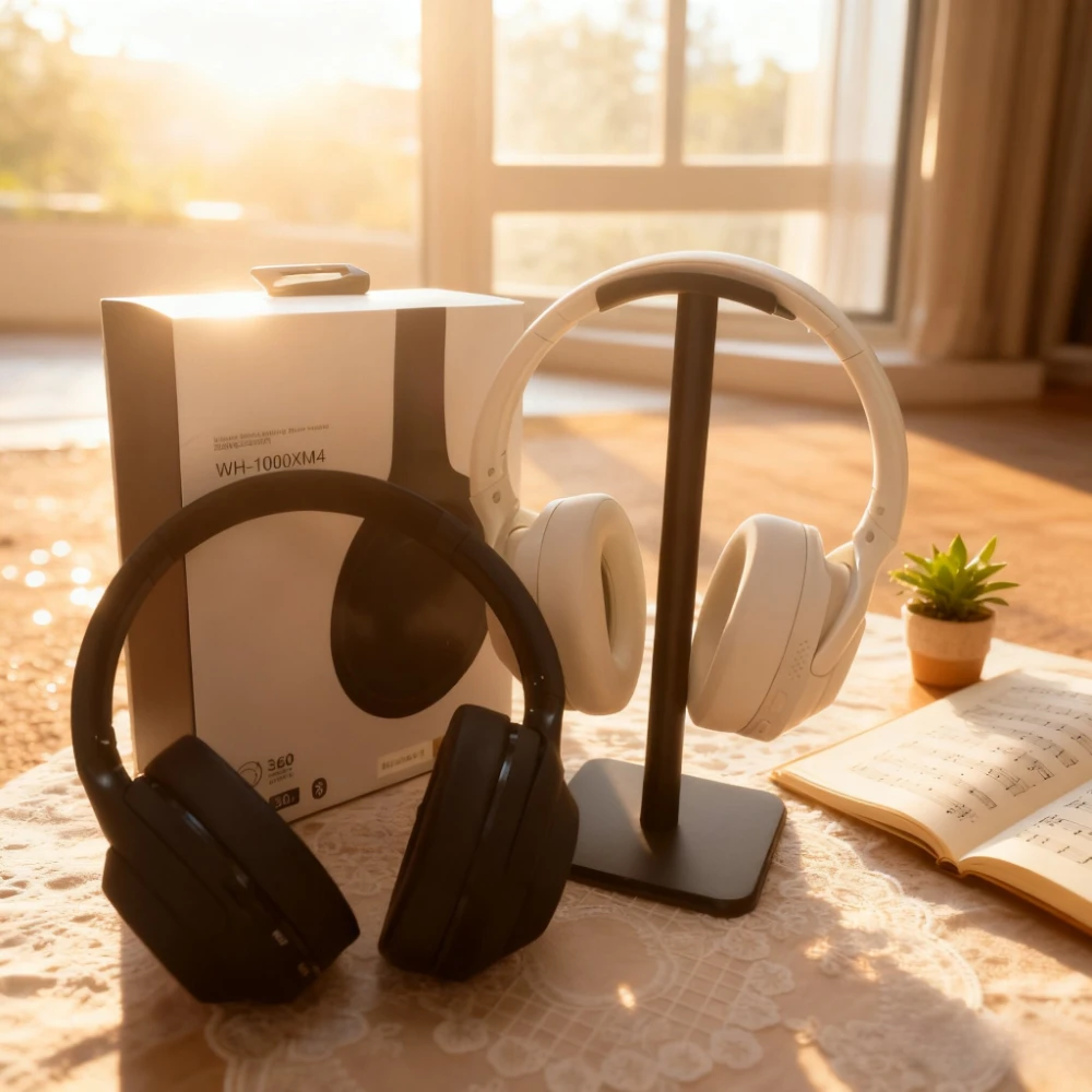 Home wireless is super comfortable! WH-1000XM4 Headphones, Soft Pack Eartips+Wireless Freedom